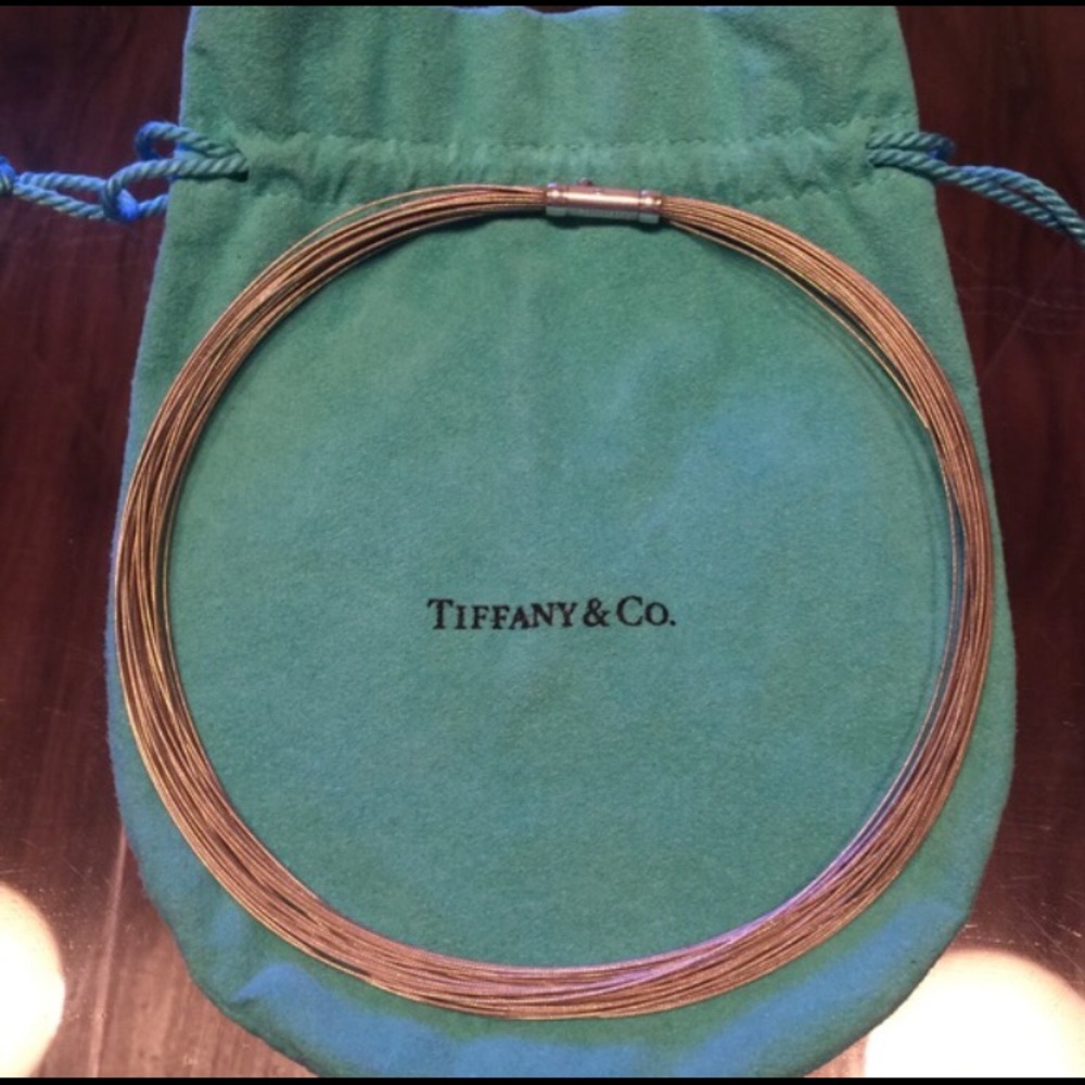 Silver Tiffany & Co Multi Strand Necklace